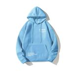 Unisex Happiest Baskılı Oversize Kapşonlu Sweatshirt