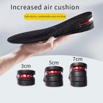 Unisex Hava Yastıklı 7cm Gizli Boy Uzatıcı Tabanlık Ortopedik Ayakkabı Tabanlığı Topuk Yükseltici