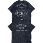 Unisex I'm Down Bad Ttpd Sırt Baskılı Yıkamalı T-Shirt, Oversize Taylor Swift Temalı Vintage Tişört - Siyah - 3XL