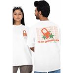Unisex In My Showgirl Era Sırt Baskılı Tişört, Oversize Taylor Swift Temalı Bisiklet Yaka T-Shirt - Beyaz - XL