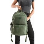Unisex Kadın Sırt Çantası Gümlük Kullanıma Uygun Büyük Boy Seyahat Çantası 43*30 cm Okul Çantası - 43 x 30 cm - Yeşil