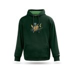 Unisex Kapşonlu Sweatshirt Nautibike Tasarım Kapşonlu Sweatshirt, Nefti Yeşil, L
