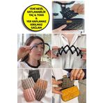 Unisex Katlanabilir Taç Toka Siyah