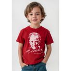 Unisex Kırmızı Mustafa Kemal Atatürk 23 Nisan 19 Mayıs Baskılı Çocuk Tişört - Siyah - 7 - 8 Yaş