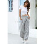 Unisex Kışlık Kalın Ultra Salaş Eşofman Altı İçi Şardonlu Jogger (Gri)