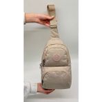 Unisex Krinkıl Su Geçirmez Modern Body Bag Çapraz Omuz Çantası 3300 Bej