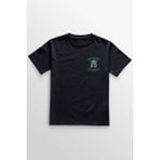 Unisex Lacivert T-Shirt Baby Yoda No Coffee No Workee Star Kahve Minimal Ön Baskılı Tişört
