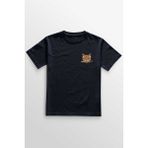 Unisex Lacivert T-Shirt Cat Sushi Japanese Vintage Sokak Minimal Ön Baskılı Tişört - XS