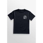 Unisex Lacivert T-shirt Lacivert Sweat Saint Gothic Kutsal Melek Angle Basklı Bisiklet Yaka Lacivert
