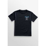 Unisex Lacivert T-Shirt Meowtallica Rock Cat Metallica Gitar Kedi Minimal Ön Baskılı Tişört - XL