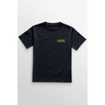 Unisex Lacivert T-Shirt Omen Gotik Skull Gothic Corpse Bride Minimal Ön Baskılı Tişört