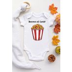 Unisex Maceranın Aslı Bebek Beyaz Baskılı Çıtçıtlı Body MACERA543, 3 Yaş