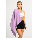 Unisex Mikrofiber Plaj Havlusu 80X130 Cm Yumuşak Dokulu Deniz Banyo Sporcu Havlusu Large Boy Mor