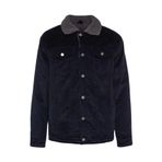 Unisex Moda Şık Regular Gömlek Yaka Standart Düz Astarlı Regular Fit Kadife Kışlık Ceket Mont
