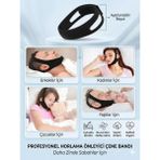 Unisex Nefes Redüksiyonlu Çene Maskesi Nefes Alabilen Neopren Gece Uyku Yardımcısı Çiftler Için Ergonomik Çene Desteği - ayarlanabilir beden