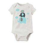Unisex Organik Baskılı Pamuklu Bebek Body LMN575K, 9 Ay