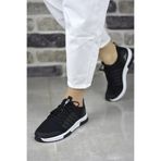 Unisex Ortopedik, Triko Spor Ayakkabı Koşu Ve Yürüyüş Ayakkabısı Sneaker Siyah