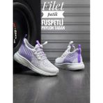 Unisex Ortopedik Yumuşak Taban Günlük Yazlık Sneaker Spor Ayakkabı - Mor