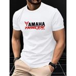 Unisex Oversize Baskılı Pamuklu Bisiklet Yaka Kısa Kollu Beyaz T-Shirt Yamaha Tracer mt 09 - XL
