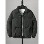 Unisex Oversize Siyah Waterproof Bomber Mont - 2XL