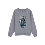Unisex Oversize Sweatshirt Star Wars Mandalorian Bo-Katan of Clan Kyrze Gri 2XL