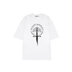 Unisex Oversize T-shirt LORD_OF_THE_RINGS 1 Beyaz M
