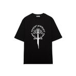 Unisex Oversize T-shirt LORD_OF_THE_RINGS 1 Siyah S