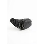 Unisex Paraşüt Kumaş Suya Dayanıklı 3 Bölmeli Body Bag Sı-6036 Siyah