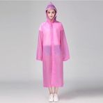 Unisex Pembe Eva Kumaş Su Rüzgar Geçirmez Yağmurluk Pembe