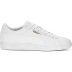 Unisex Puma Smash 3.0 L Beyaz Sneakers Düz Taban Tekstil Malzeme ile Konforlu Tasarım