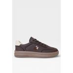 Unisex Rahat Hafif Termo Taban Kadın Sneaker Ayakkabı KAHVERENGİ 7689