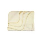 Unisex Sarı Karışık Desen Kabartmalı Kalın Peluş Battaniye 100X120cm