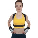 Unisex Siyah Balenli Medikal Korse Ortopedik Kamburluk Önleyici Sırt Dik Duruş Korsesi Teşhir