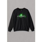 Unisex Siyah Sweatshirt Gamer Oyun Cs Go Csgo Counter Strike Global Offensive Baskılı Sweat
