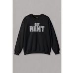Unisex Siyah Sweatshirt Get Rekt M8 Lol league Gamer Game Oyun Baskılı Sweat