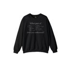 Unisex Siyah Sweatshirt Matematik Denklem Bilim Fizik Mathematica Baskılı Sweat Siyah