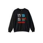 Unisex Siyah Sweatshirt Red Ball Kırmızı Top Redball Oyun Gamer Baskılı Sweat Siyah
