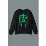 Unisex Siyah Sweatshirt Rey Mysterıo Wwe Amerikan Güreşi Baskılı Sweat
