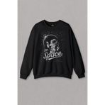 Unisex Siyah Sweatshirt Science I Need More Space Uzay Cosmos Astronot Galaksi Baskılı Sweat Siyah