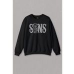 Unisex Siyah Sweatshirt Sons Of Anarchy Redwood Original Baskılı Sweat