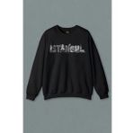 Unisex Siyah Sweatshirt Tarihi İstanbul Silüet Tasarım Osmanlı Baskılı Sweat