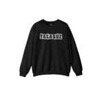 Unisex Siyah Sweatshirt Yalağuz Yalnız Adam Trabzon Rize Karadeniz Baskılı Sweat Siyah