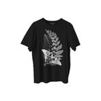 Unisex Siyah Tişört Firefly Last Of Us Kelebek Minimal Çizim Lineart Baskılı T-shirt Siyah