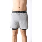 Unisex Şort,astarlı Şort,gym Şort, Fitness Şort,gizli Cepli Şort, Fitness Taytlı Şort - Gri