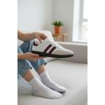 Unisex Spor Ayakkabı – Retro Günlük Sneaker Beyaz-Bordo 40