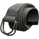 Unisex Spor Halka Tokalı Taktik Siyah Bez Kemer 120cm Yeşil