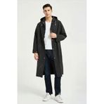 Unisex Su Gecirmez Eva Kumas Yagmurluk Siyah Dream Plus