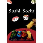 Unisex Sushi Kutusu Konseptli Pamuklu Çorap Seti - Özel Tasarım Hediyelik