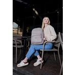 Unisex Suya Dayanıklı Büyük Boy Krinkıl Kumaş Çok Gözlü Vizon Laptop Okul Ve Seyahat Sırt Çantası