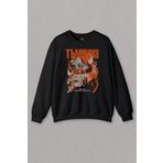 Unisex Sweatshirt Darkness Poem Karanlık Gothic Urban Rusça Bulgarca Baskılı Sweat